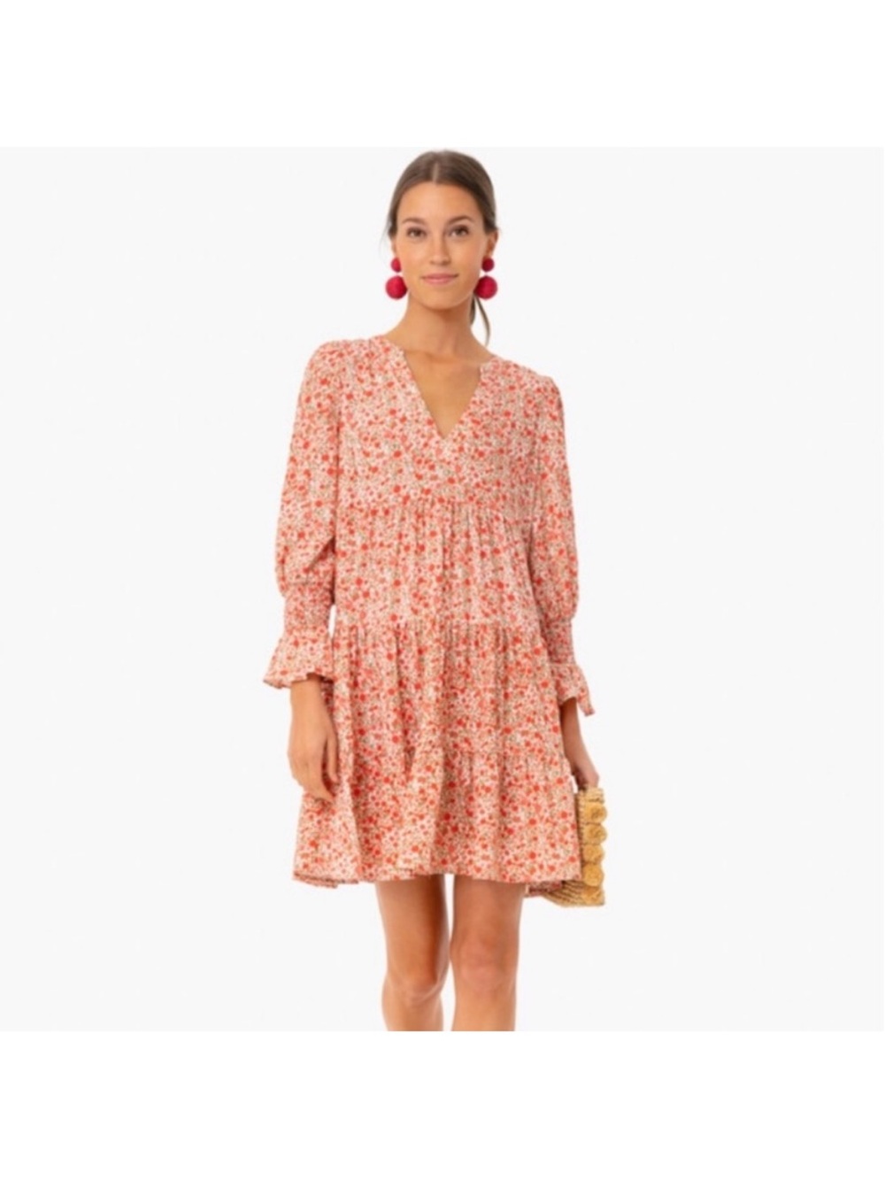 Pomander Place Kenzie Ditsy Floral Dress Plus Size XXXL 3X Preppy
